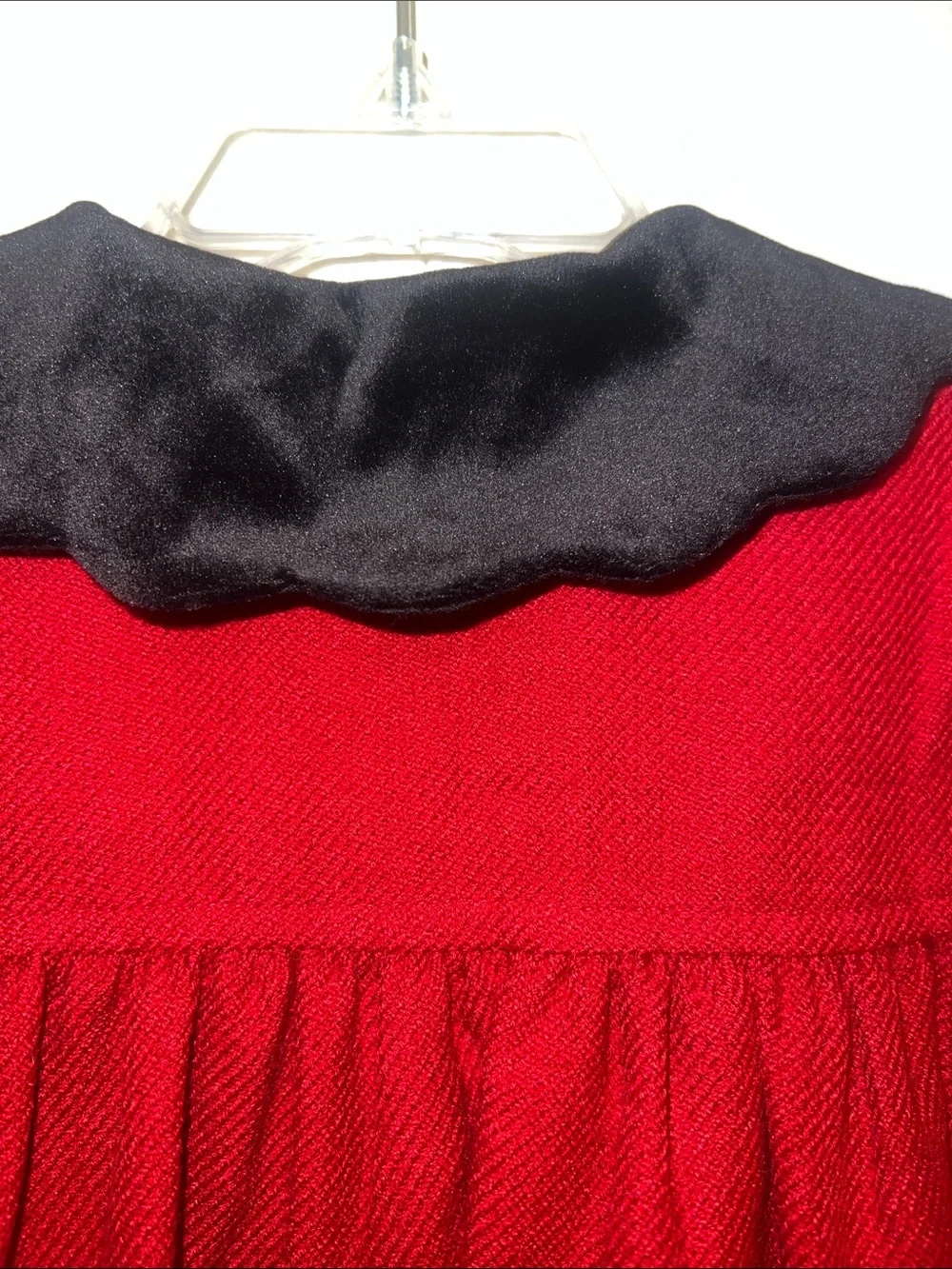 Vintage -style Holiday Red Dress Coat By Little Billy